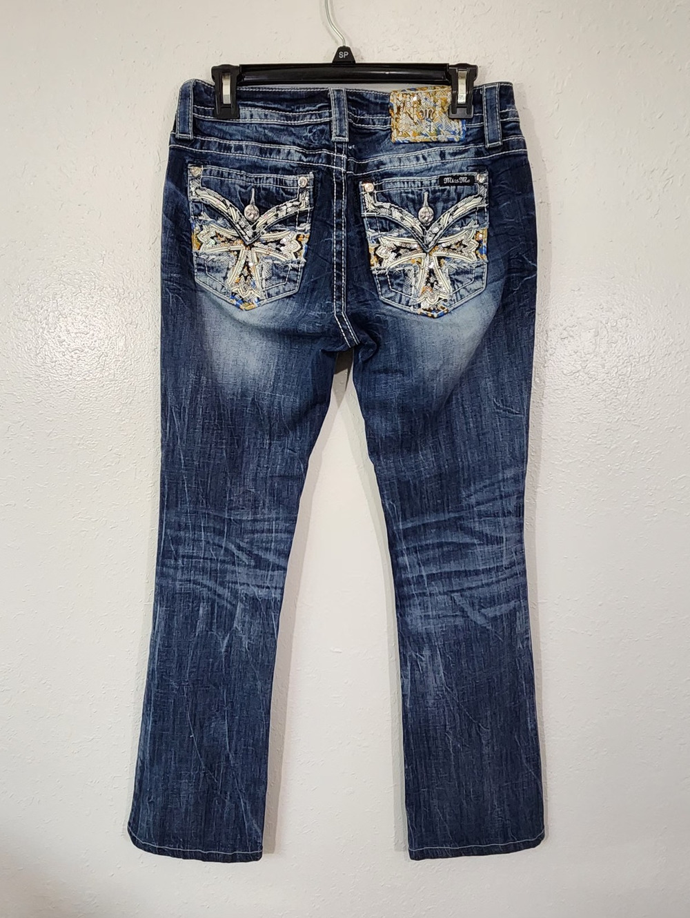 Miss Me Jeans US 8 29 Bootcut Embellished Rhinestone Y2K Western Bling Cowgirl